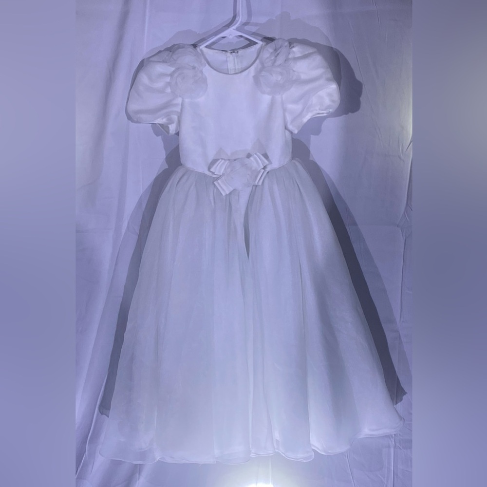 Girls White Formal Gown